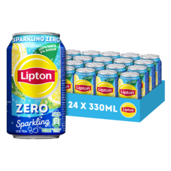 Lipton Sparkling ZERO blik tray 24x33 cl