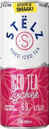 Stelz Hard Iced Tea Lychee tray 12x25 cl